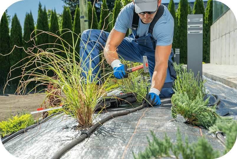 installing or maintaining an irrigation system