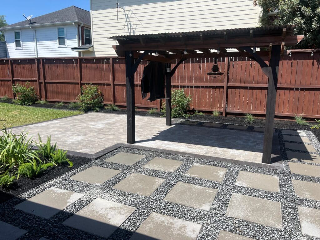 backyard hardscape ideas Houston